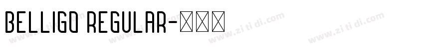 Belligo Regular字体转换